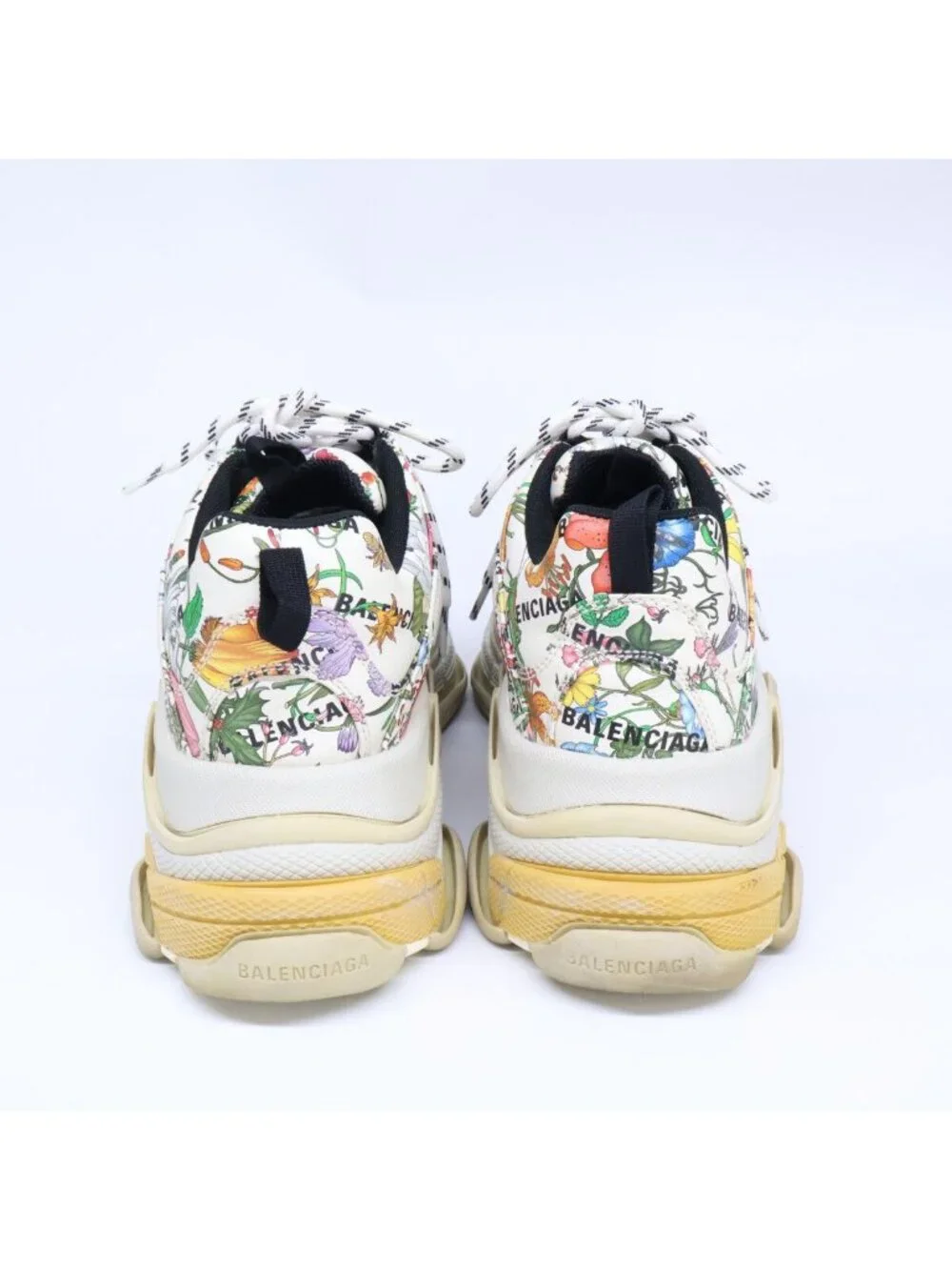 Gucci Balenciaga x Triple S Floral Print Sneakers